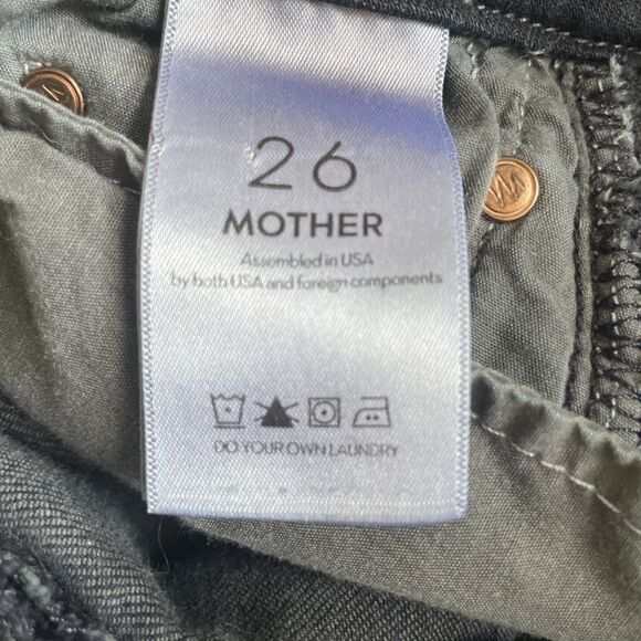 MOTHER Size 26 The High Waisted Looker Jeans Coffee Tea or Me Wash Skinny Dark - Picture 5 of 9